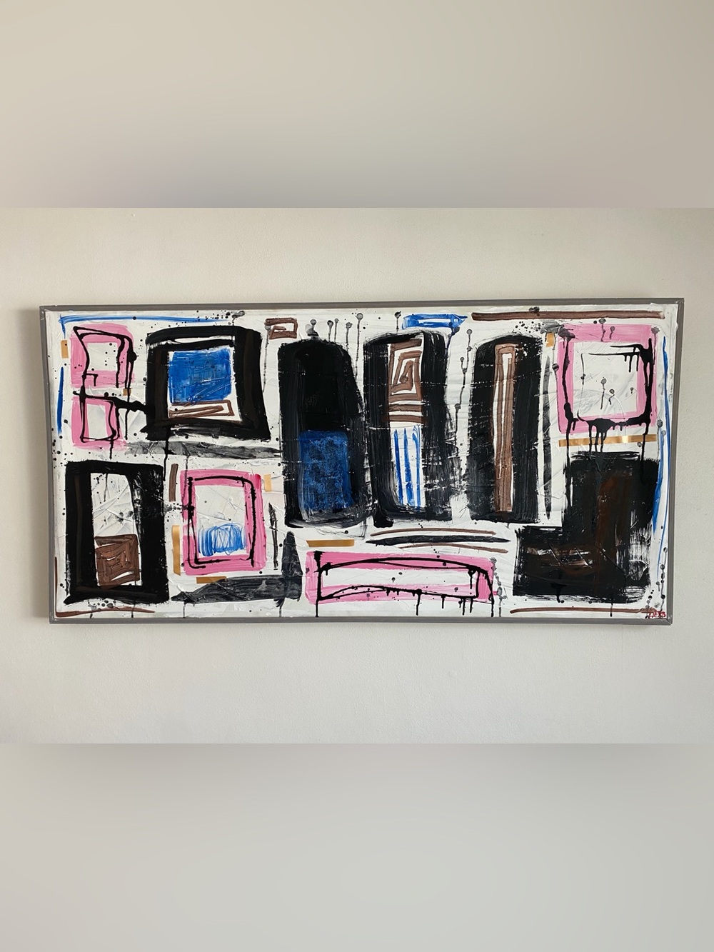 HANDMADE Original Abstract Modern Painting | 'misery business' by me on canvas |